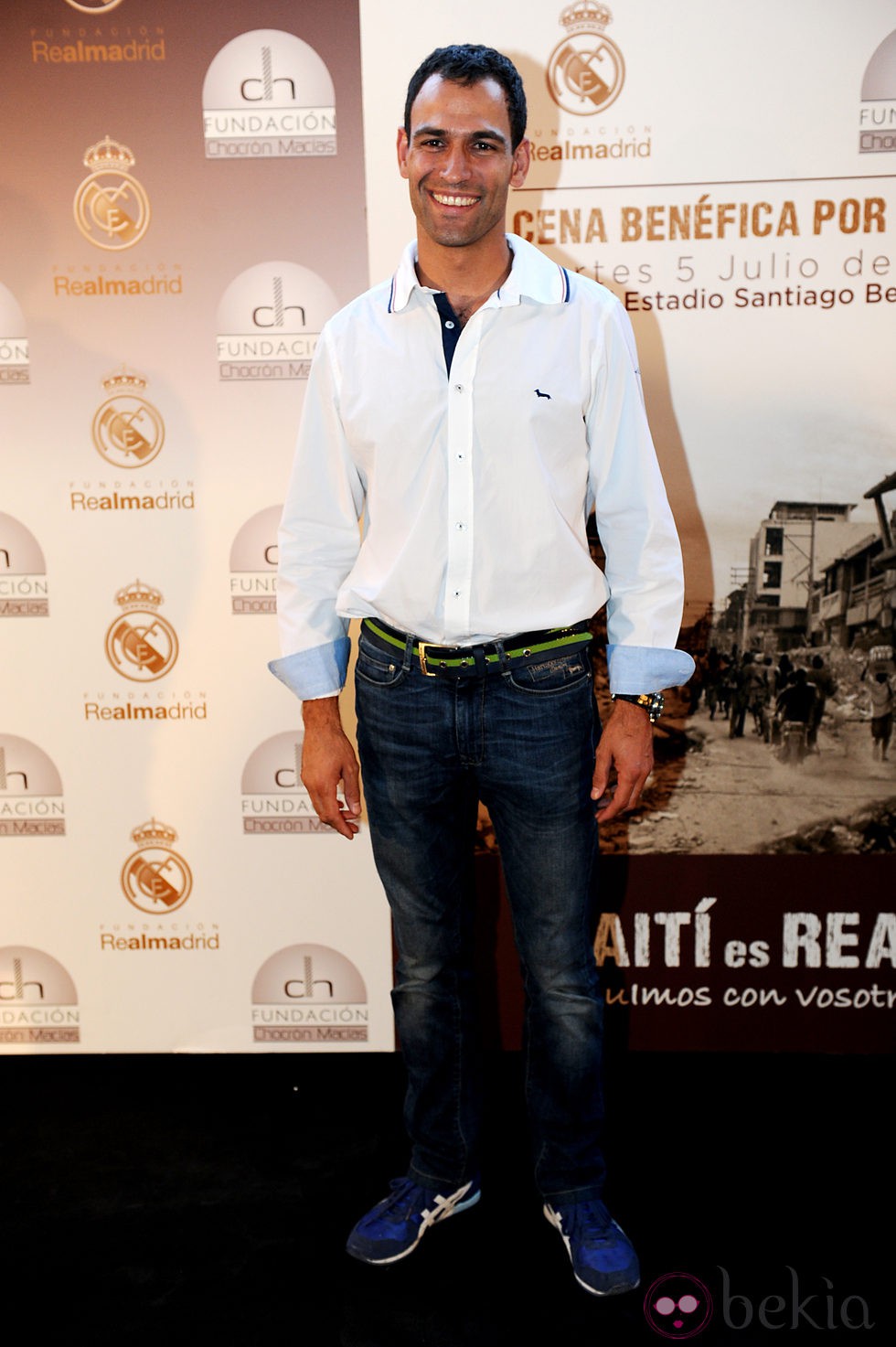 Darío Barrio en la cena benéfica por Haití del Real Madrid