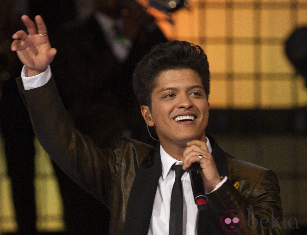 El cantante Bruno Mars