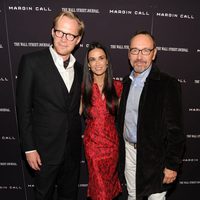 Demi Moore, Paul Bettany y Kevin Spacey en la premiere de 'Margin Call' en Nueva York