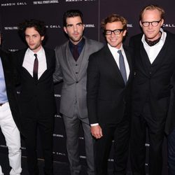 Kevin Spacey, Penn Badgley, Zachary Quinto, Simon Baker, Paul Bettany and Stanley Tucci en la premiere de 'Margin Call' en Nueva York