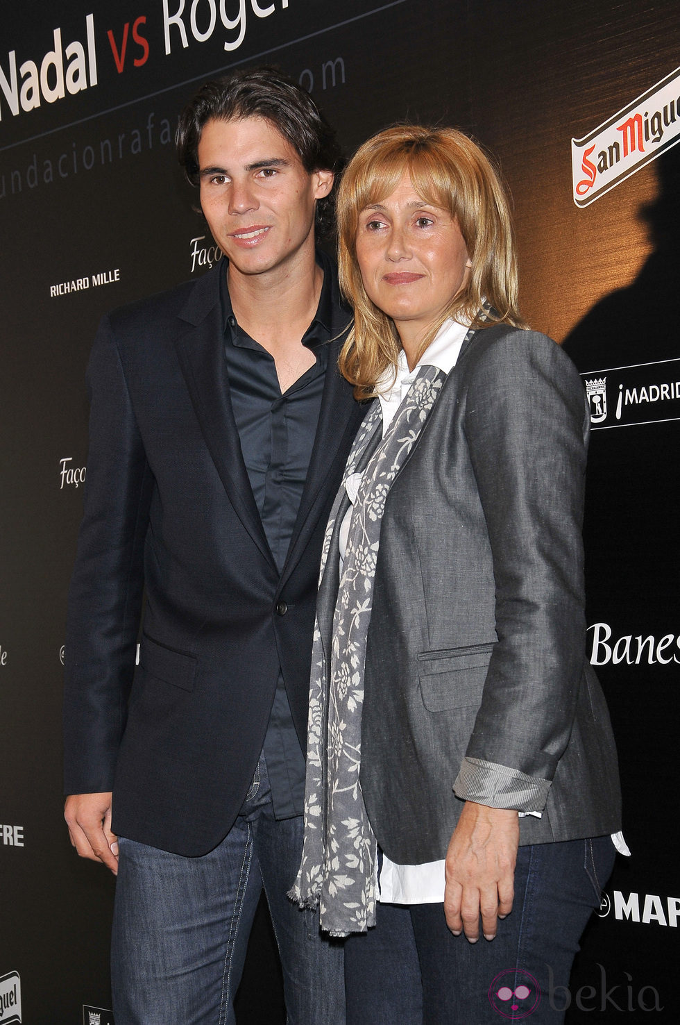 Rafa Nadal y su madre Ana María Parera