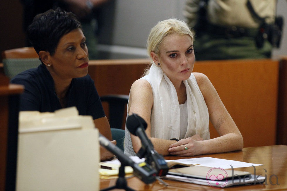 Lindsay Lohan en el juzgado