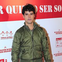 Miguel Abellán en el estreno de 'De mayor quiero ser soldado' en Madrid