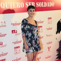 Alba García en el estreno de 'De mayor quiero ser soldado