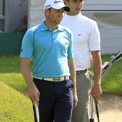 Sergio García y Rafa Nadal en el Castelló Masters de Golf