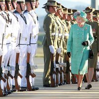 Isabel II de Inglaterra en su visita a Australia