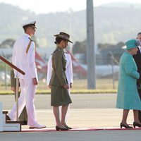 La reina de Inglaterra en su visita a Australia