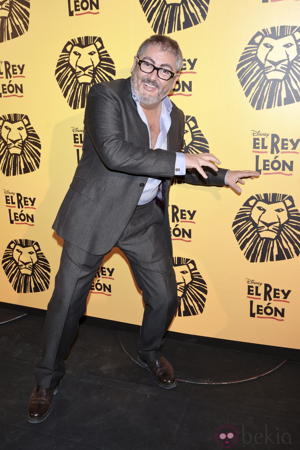 David Venancio Muro en el estreno del musical 'El Rey León' en Madrid