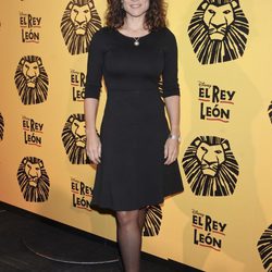Isabel Serrano en el estreno del musical 'El Rey León' en Madrid
