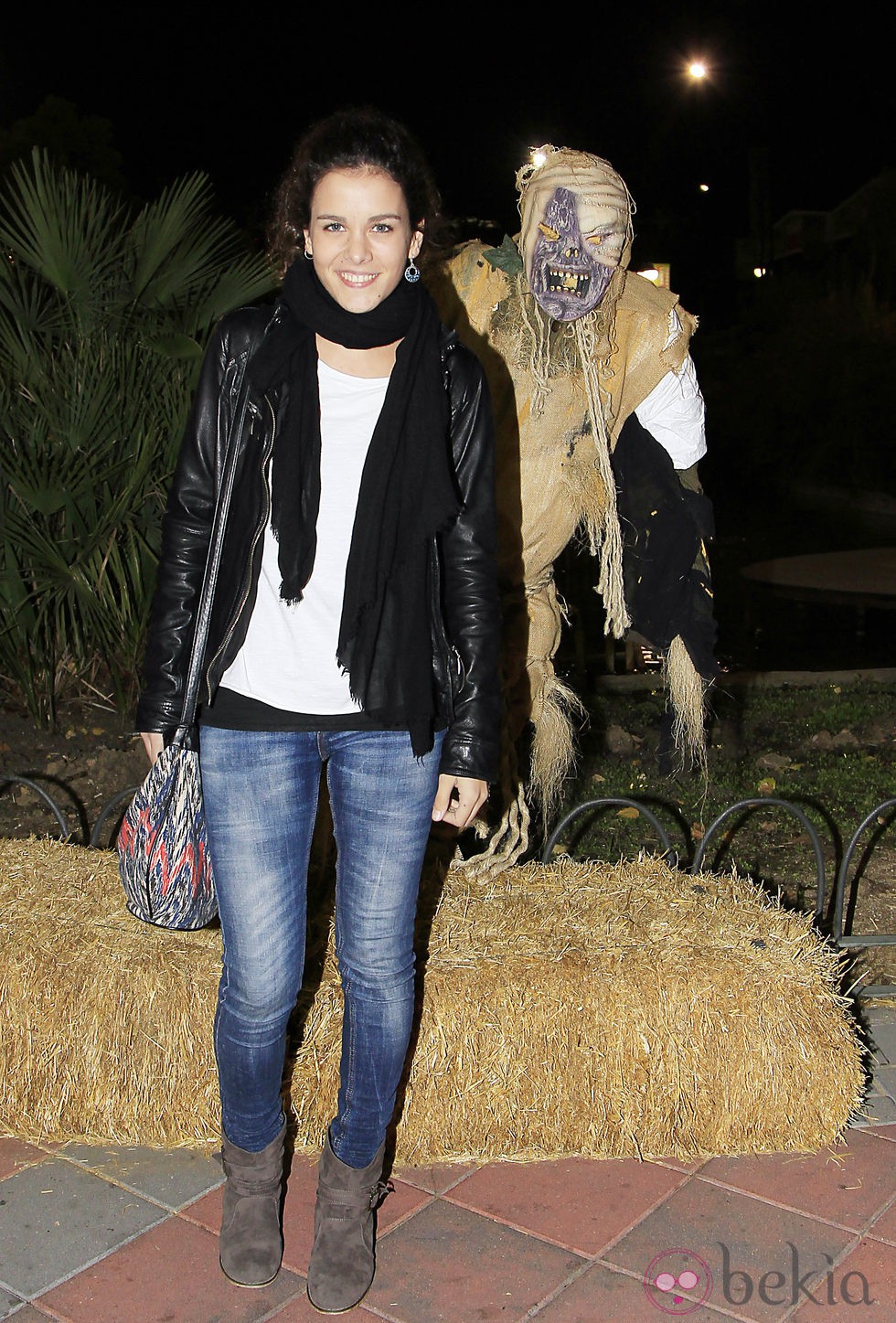 Sandra Blázquez en la fiesta de Halloween del Parque de Atracciones de Madrid