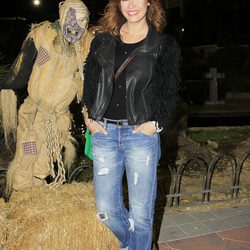 Jessica Bueno en la fiesta de Halloween del Parque de Atracciones de Madrid