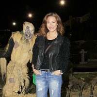 Jessica Bueno en la fiesta de Halloween del Parque de Atracciones de Madrid