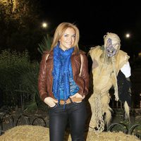 Beatriz Trapote en la fiesta de Halloween del Parque de Atracciones de Madrid