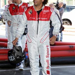 Marcelo durante el acto promocional de Audi en los karts