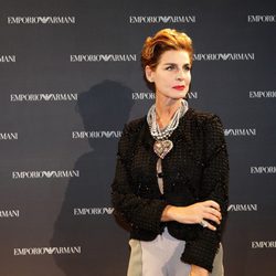 Antonia Dell'Atte en la presentación de la nueva tienda de Armani