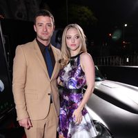 Amanda Seyfried y Justin Timberlake en el estreno de 'In time' en Los Ángeles