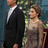 Don Felipe y doña Letizia en la ceremonia de los Premios Príncipe de Asturias 2011