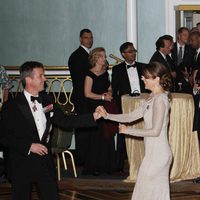 Federico y Mary de Dinamarca bailando en los 100 años de la Fundación Américo-Escandinava