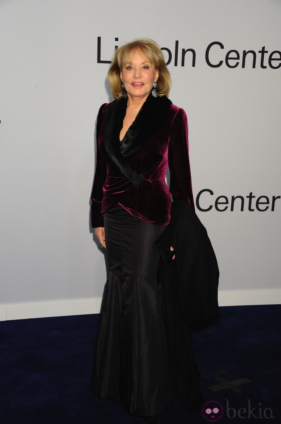 Barbara Walters en una fiesta homenaje a Ralph Lauren en Nueva York