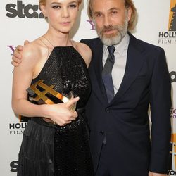 Carey Mulligan y Christoph Waltz en los Hollywood Awards 2011