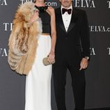 Nieves Álvarez y su marido Marco Severini en los Premios T de Moda de Telva 2011
