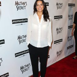 Michelle Rodriguez en el estreno de su película 'Milton's Secret'