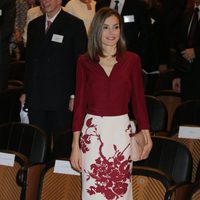 La Reina Letizia en una reunión de la Fundación Amigos del Museo del Prado