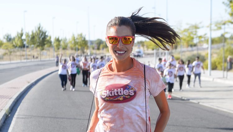 Pilar Rubio participando en la carrera 'The color run by Skittles'