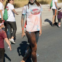 Pilar Rubio llena de polvos de color en 'The color run by Skittles'
