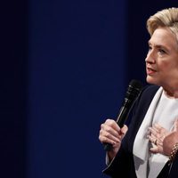 Hillary Clinton, candidata demócrata en el debate a la presidencia a EEUU