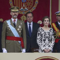 Los Reyes Felipe y Letizia, la Princesa Leonor y la Infanta Sofía en el Día de la Hispanidad 2016