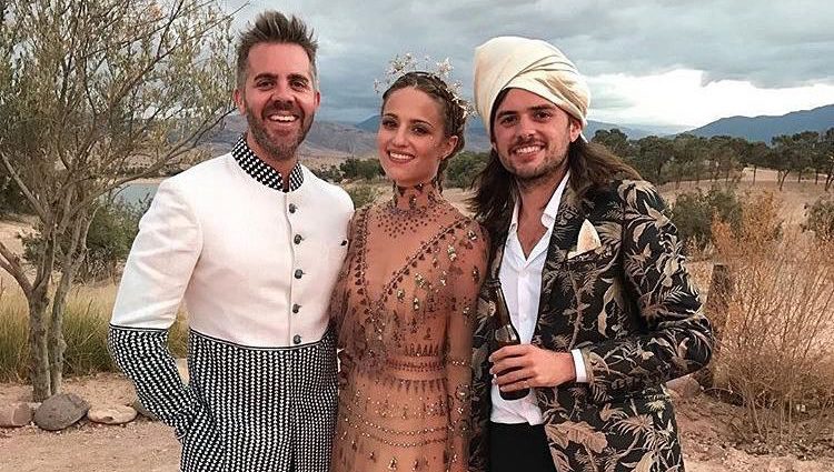 Dianna Agron y Winston Marshall en su boda en Marruecos