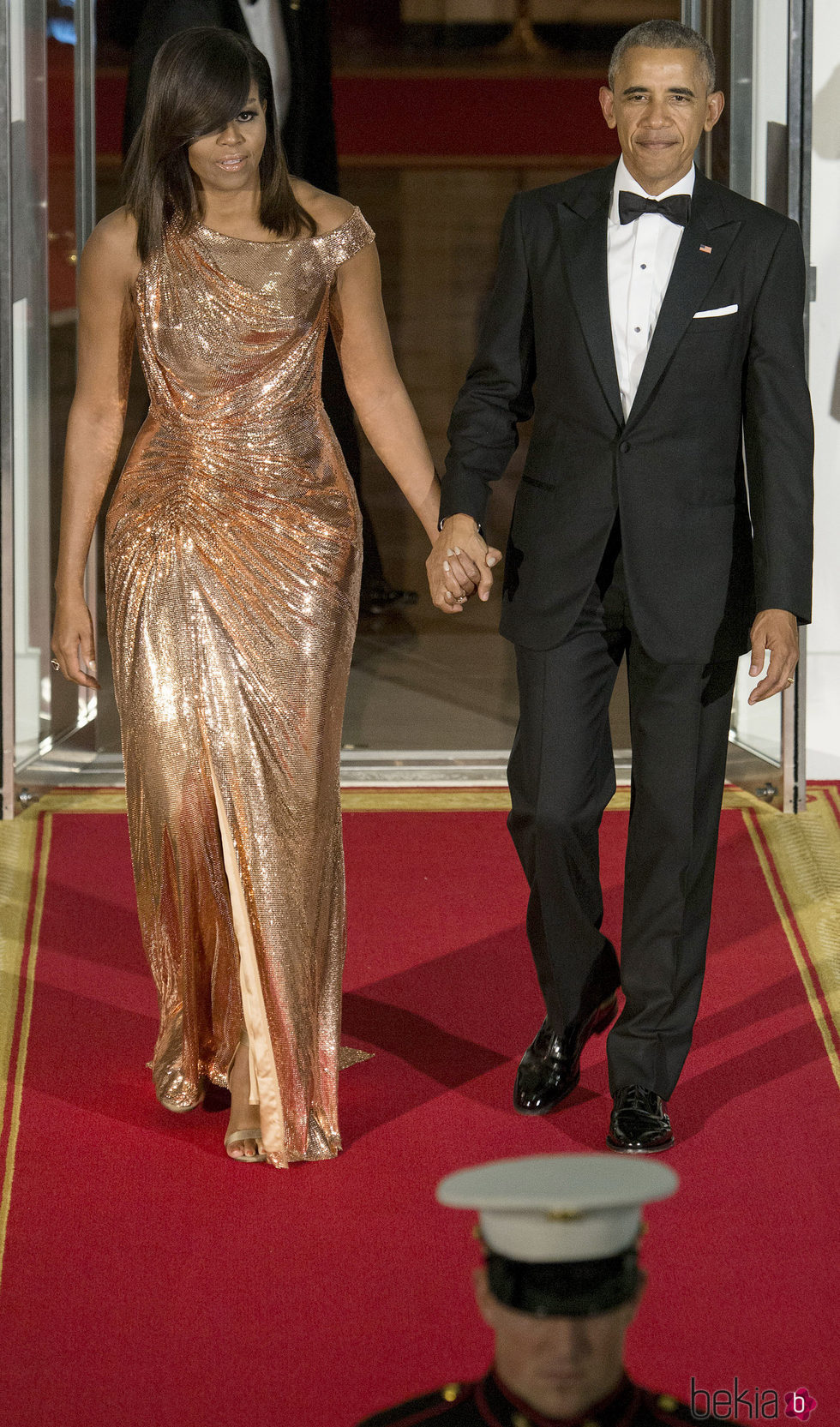 Barack Obama y Michelle Obama en su última Cena de Estado como Presidente y Primera Dama de EEUU