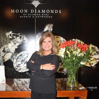 Terelu Campos en un acto de la firma de joyería Moon Diamonds