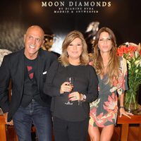 Kiko Matamoros, Terelu Campos y Makoke en un acto de la firma de joyería Moon Diamonds