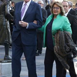 Luis del Olmo y su mujer Mercedes González en los Premios Princesa de Asturias 2016