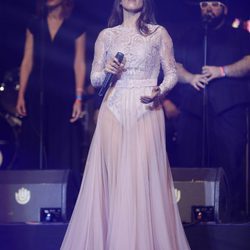 Ruth Lorenzo durante su actuación  en el concierto 'Por ellas' de Cadena 100