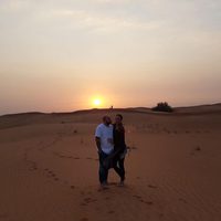 Kiko Rivera e Irene Rosales en las dunas de Dubái durante su luna de miel