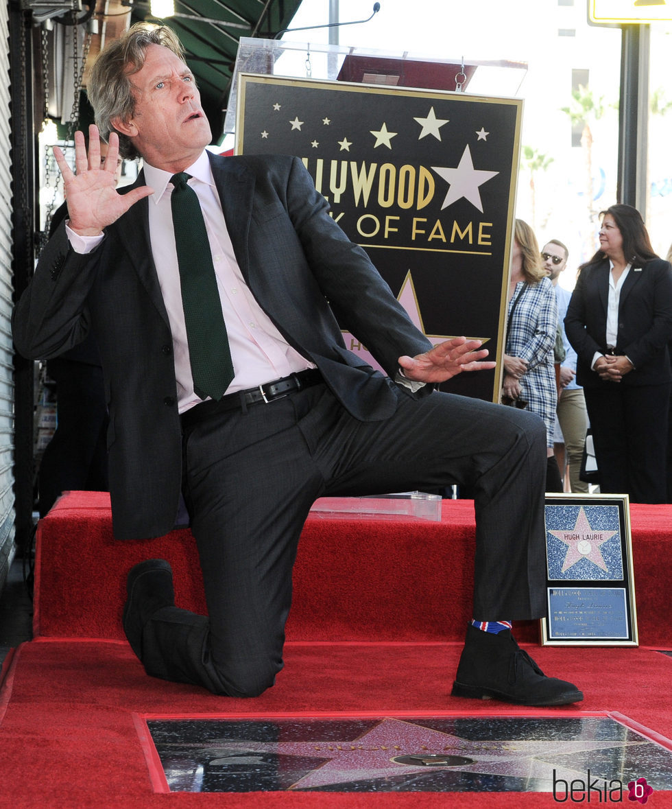 Hugh Laurie ya disfruta de su estrella en el Paseo de la Fama