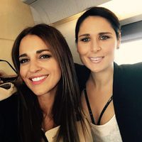 Rosa López con Paula Echevarría camino a Barcelona para el concierto de 'OT: El Reencuentro'