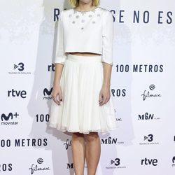 Alexandra Jiménez en el estreno de '100 metros' en Madrid