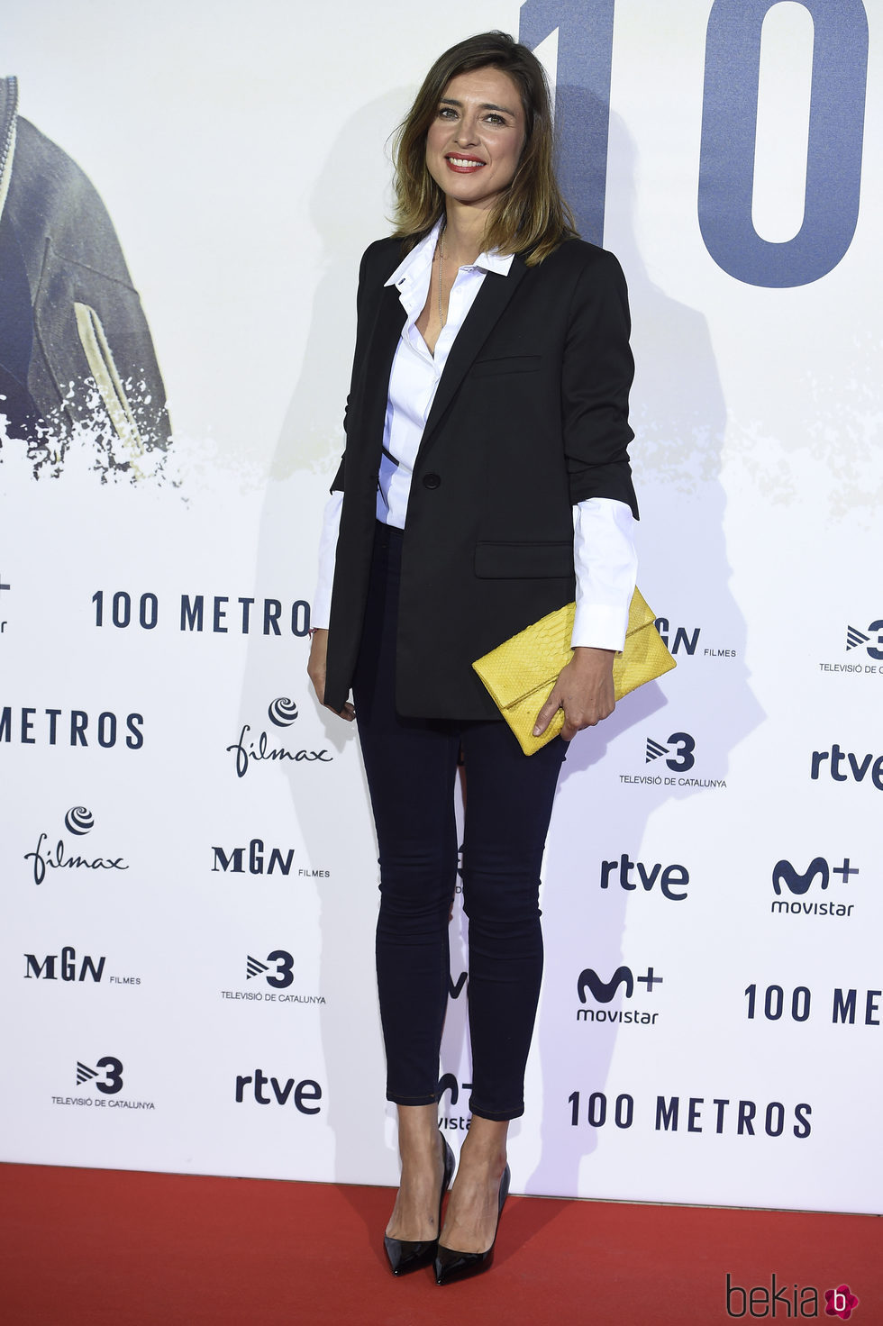 Sandra Baneda en el estreno de '100 metros' en Madrid