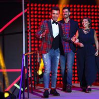 Jesús Vázquez, Manuel Carrasco y Melendi en la ceremonia de entrega de los Premios Ondas 2016