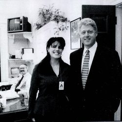 Monica Lewinsky y el Presidente Bill Clinton