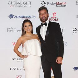 Ricky Martin y Eva Longoria en la gala de Global Gift de México