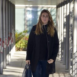 Carlota Corredera saliendo de los juzgados de lo Penal de Madrid tras el juicio de Raquel Bollo y Chiquetete