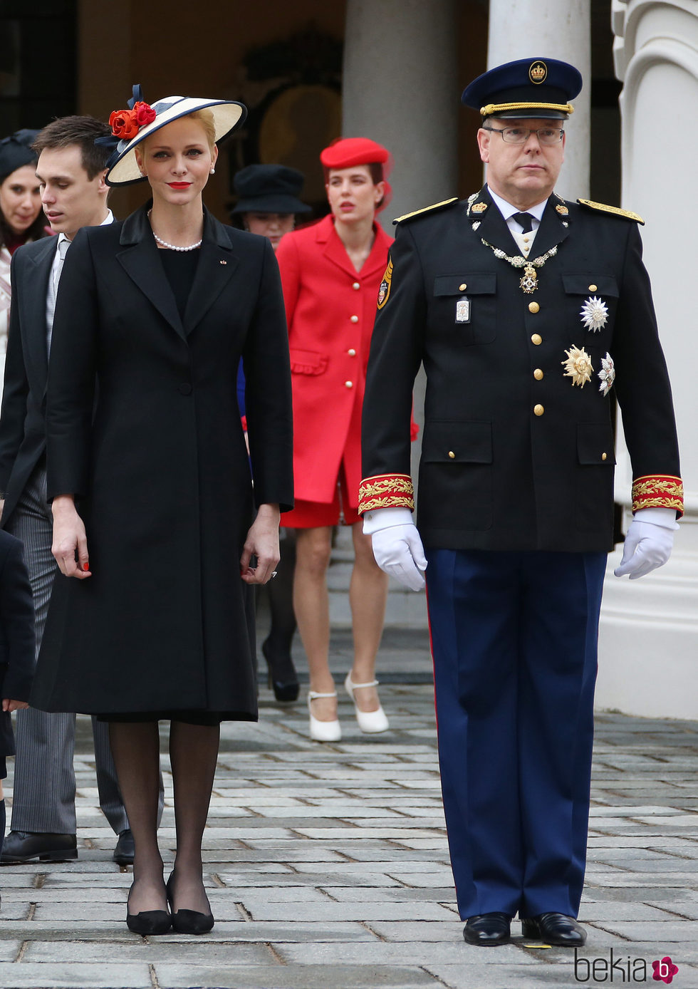 Alberto y Charlene de Mónaco en el Día Nacional de Mónaco 2016