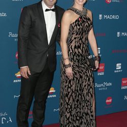 Luis Figo y Helen Svedin en la Gala Sida 2016