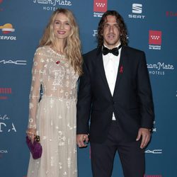 Vanesa Lorenzo y Carles Puyol en la Gala Sida 2016
