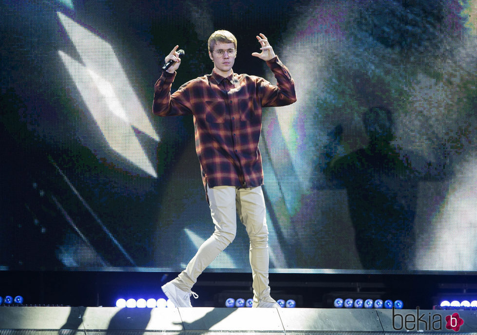 Justin Bieber en su concierto en Madrid